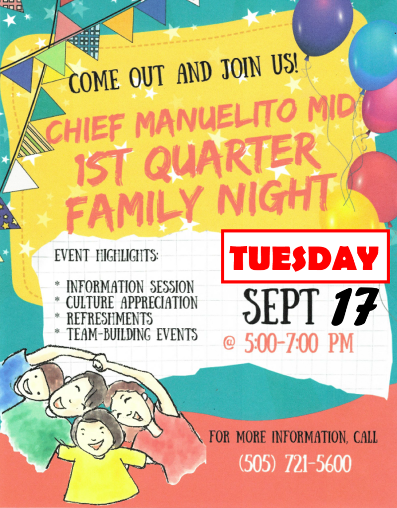 Family Night Flyer Quarter 1